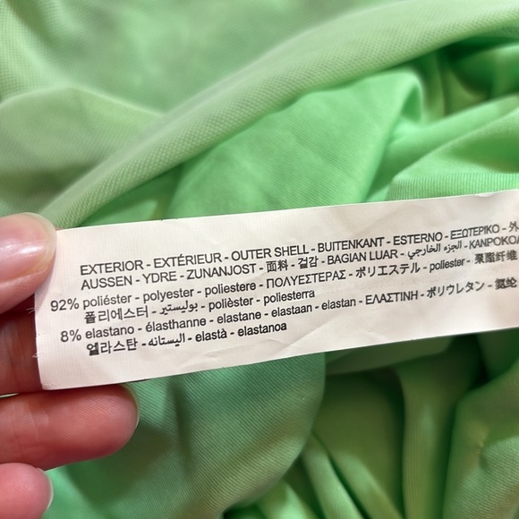 NWOT Zara Green Tulle Mini Dress sz XS - Picture 7 of 8